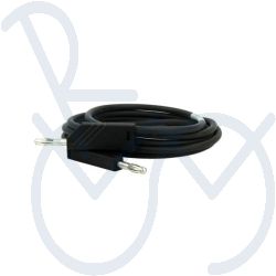 Test lead black silicone 150 cm.