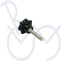 Hand Screw Star Handle  M5 x 40mm.