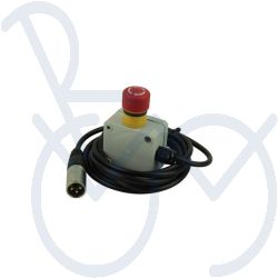 Emergency stop system with cable in small box