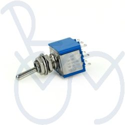 Toggle switch APEM 5656A 2 positions 3-pole small timble