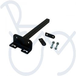 Mounting bracket rollator holder for chair with centrale koker