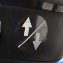 Set foot throttle sticker set hand/foot symbol  + arrows