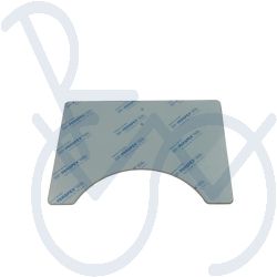 Wheelchair tray Perspex 620x490x8mm.