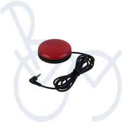 Buddy button  Ø60mm. Racecar red.   110 gram